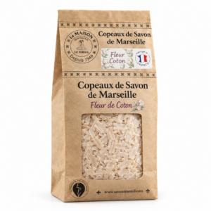 Copeaux de savon de Marseille Fleur de Coton – 1 kg – Copeaux de Marseille